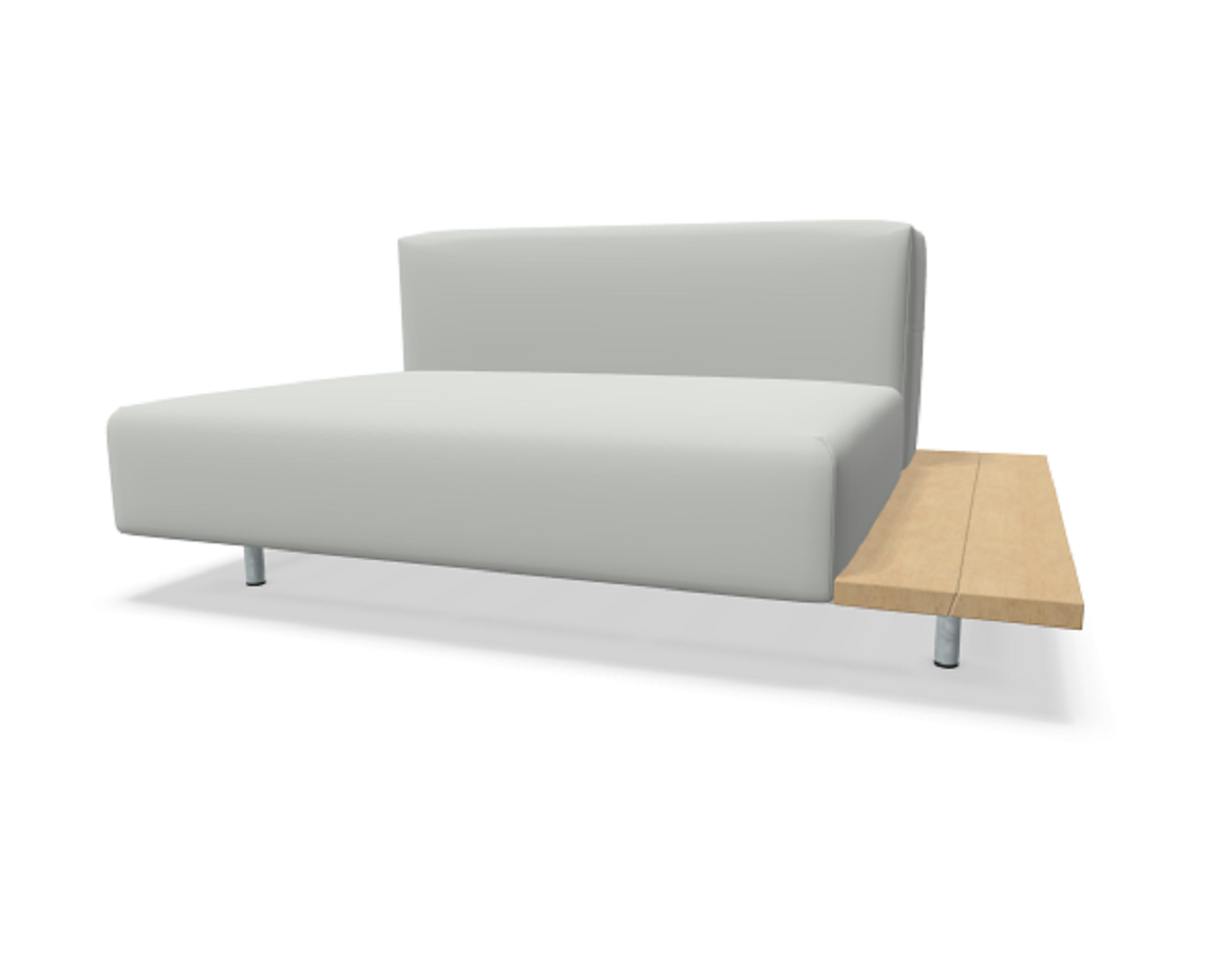 Extremis Walrus - Modul mit Seitentisch - Iroko / Chalk