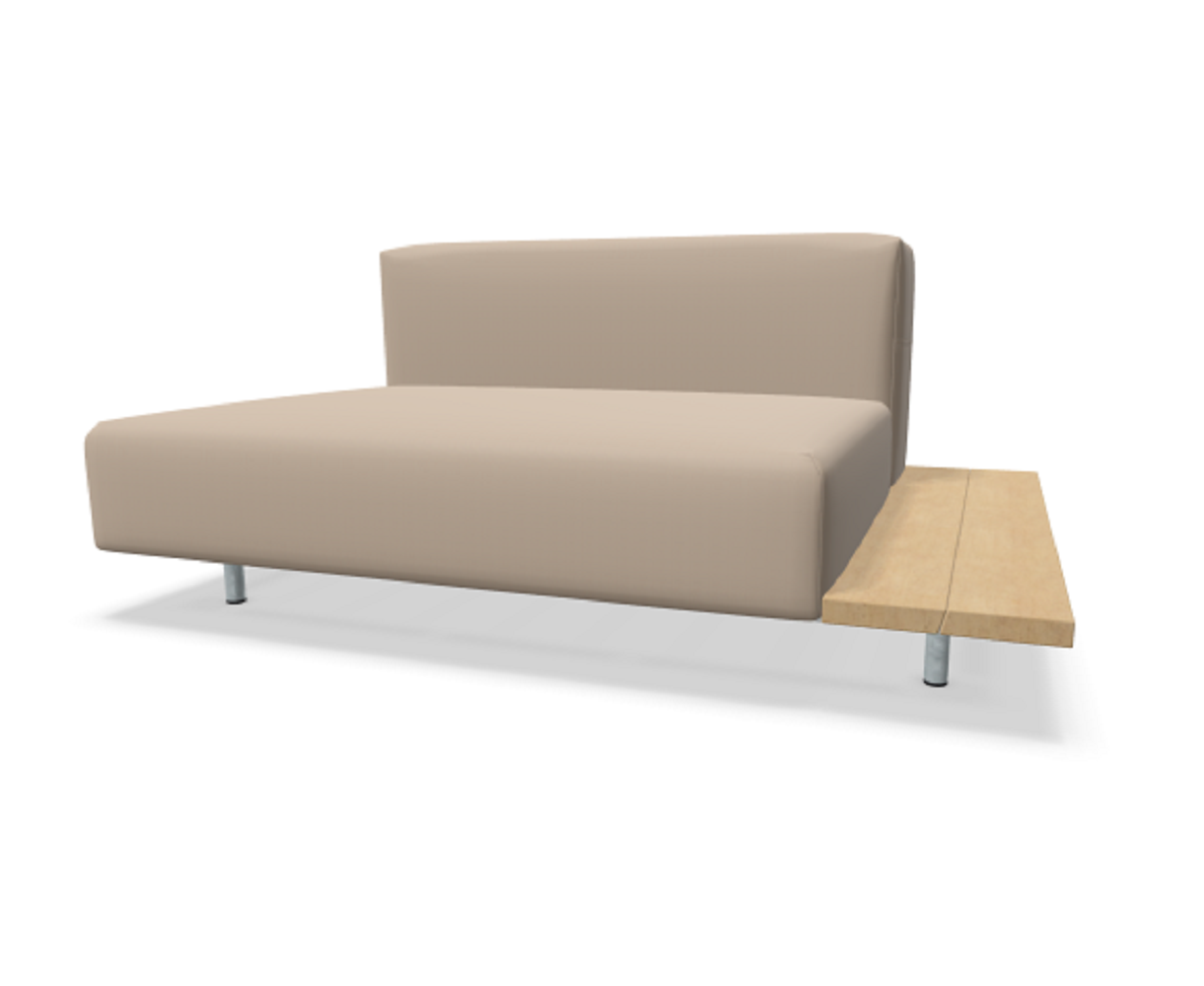 Extremis Walrus - Modul mit Seitentisch - Iroko / Safari
