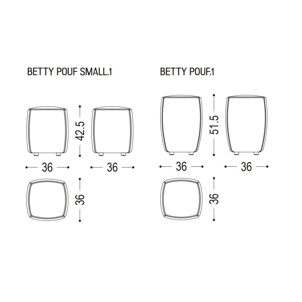 Riva1920 Betty - Pouf