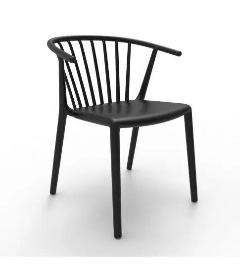 Resol Woody - Gartenstuhl: Black