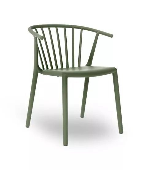 Resol Woody - Gartenstuhl: Green Grey