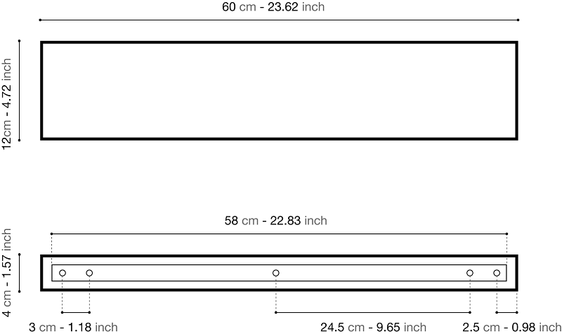 Lyon Beton Sliced shelf – S