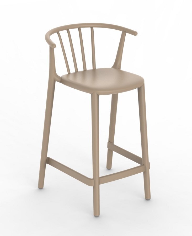 Resol Woody Medio - Outdoor Barhocker: Sand