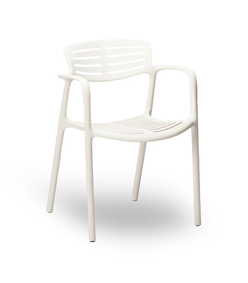 Resol Toledo Aire - Garten-Armlehnstuhl: White