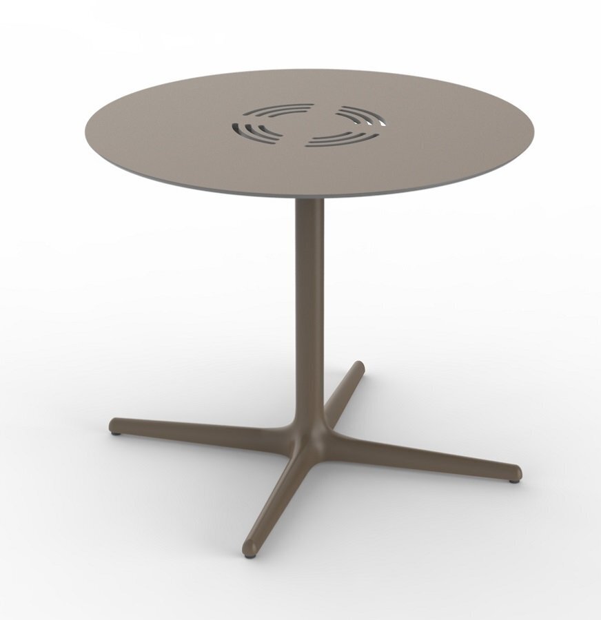 Resol Toledo Aire XL Rund - Gartentisch: Chocolate