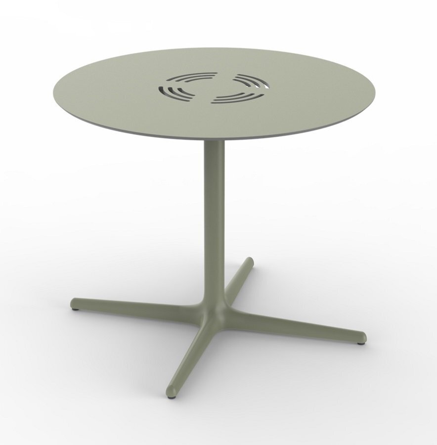 Resol Toledo Aire XL Rund - Gartentisch: Green Grey