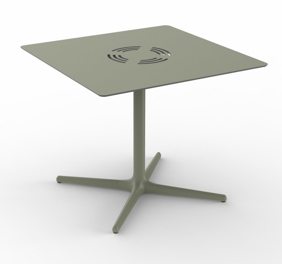 Resol Toledo Aire XL quadratisch - Gartentisch: Green Grey
