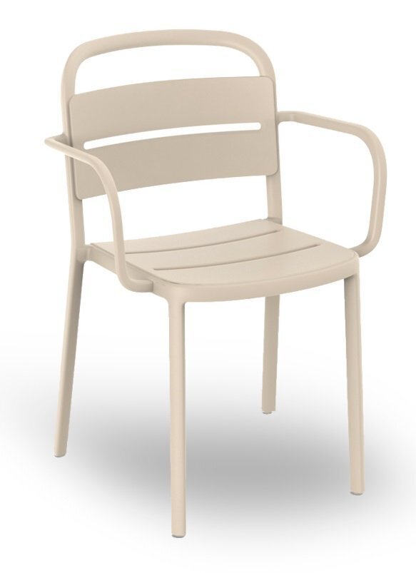 Resol Como Armchair - Garten Armlehnstuhl: Ivory