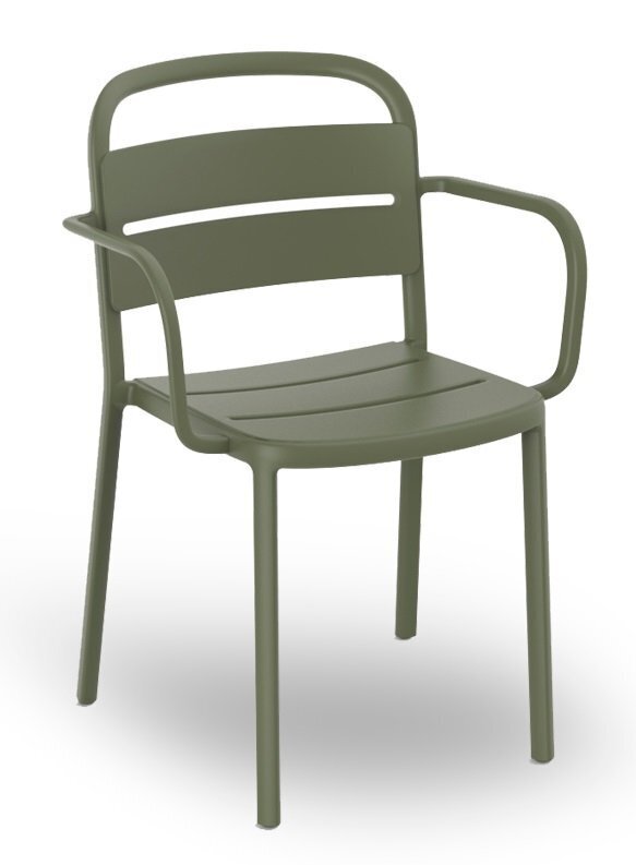 Resol Como Armchair - Garten Armlehnstuhl: Green Grey