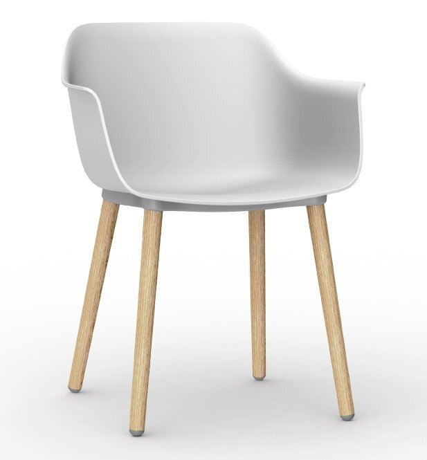 Resol Shape Madera - Garten Armlehnstuhl: White