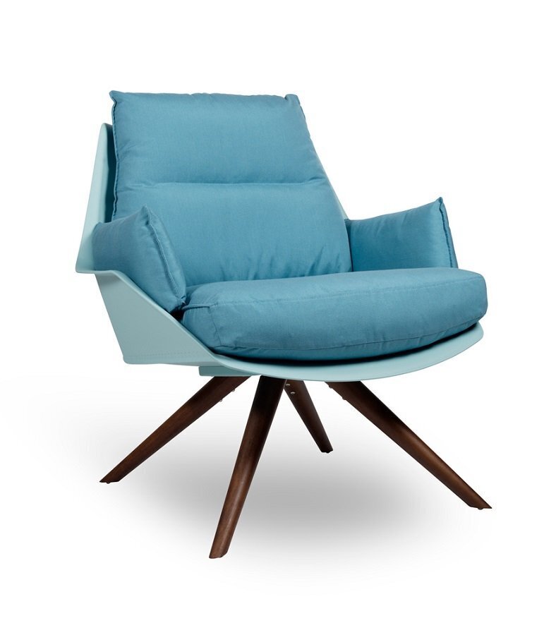 Resol Anou Wood - Outdoor Sessel: Adriatic / Turquoise