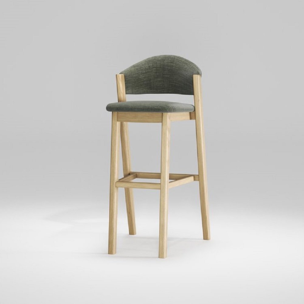 WeWood Caravela Bar Stool - Natural Oak - TWDM12083