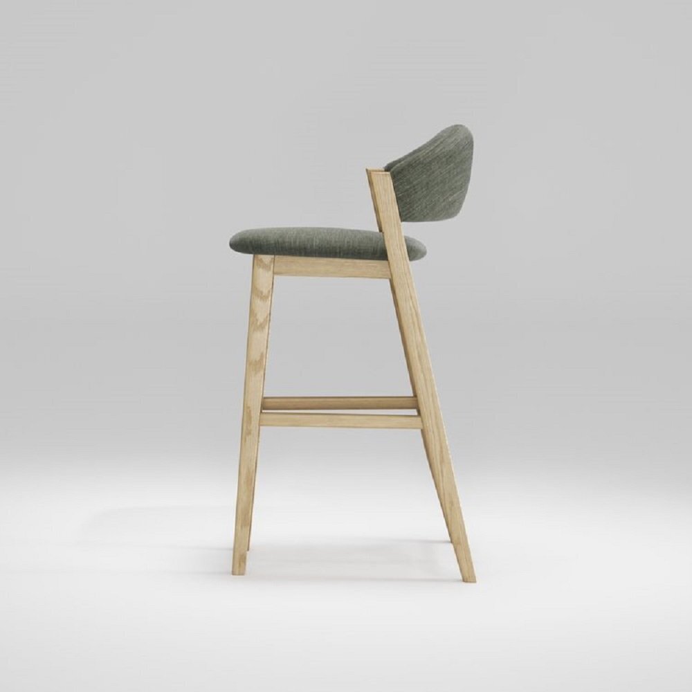 WeWood Caravela Bar Stool - Natural Oak - TWDM12083