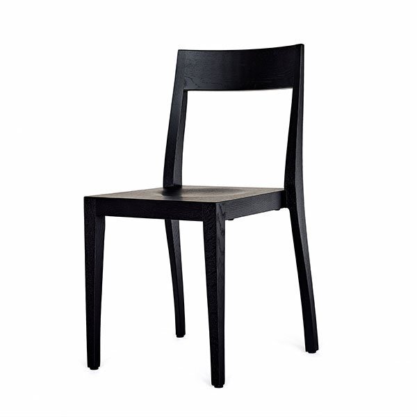 schindlersalmerón FLANKENSCHNITTSTUHL F/02 - Eiche schwarz