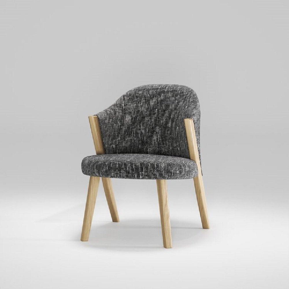 WeWood Caravela Lounge Chair-Natural Oak - TWDM12048