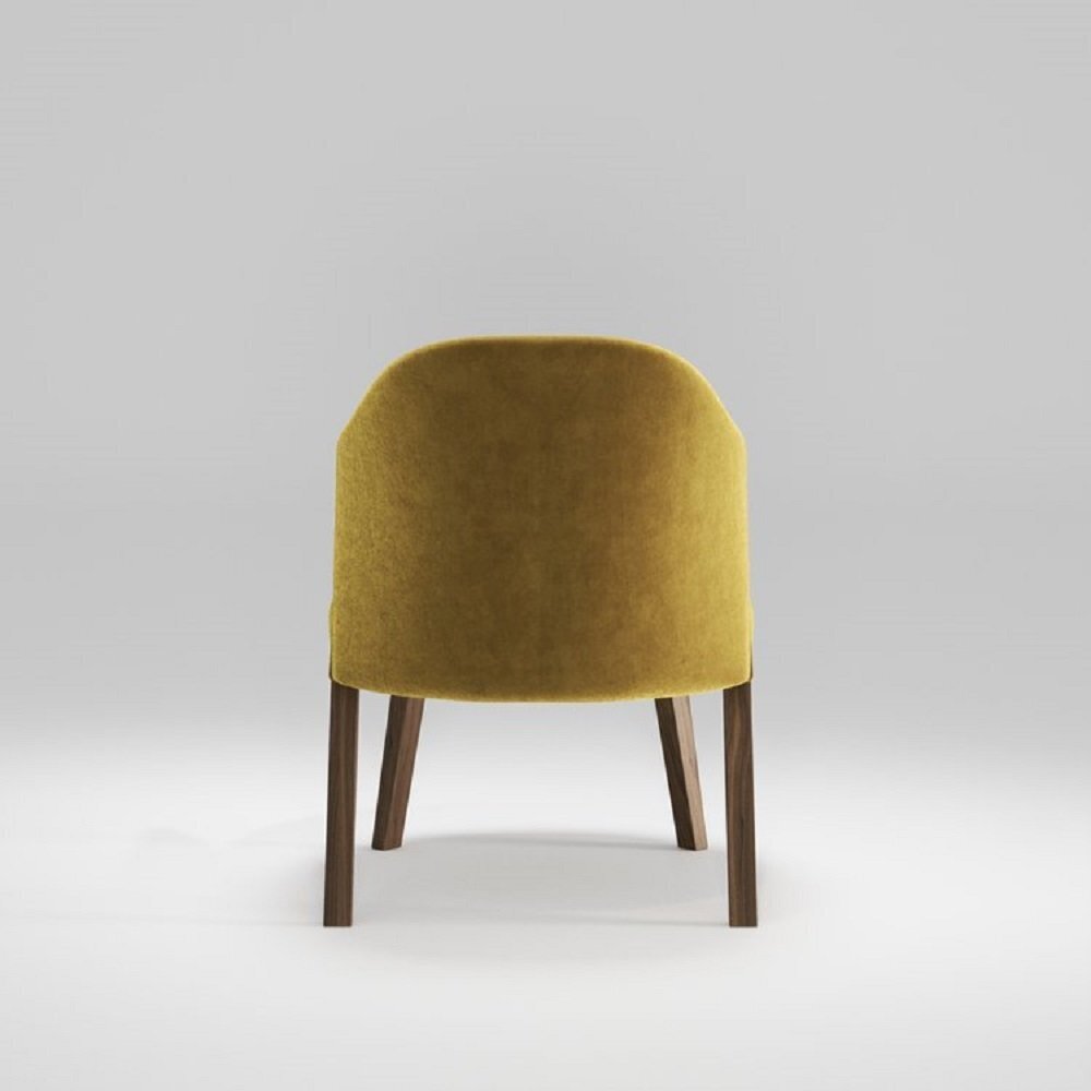 WeWood Caravela Lounge Chair-Natural Walnut - TWDM12058
