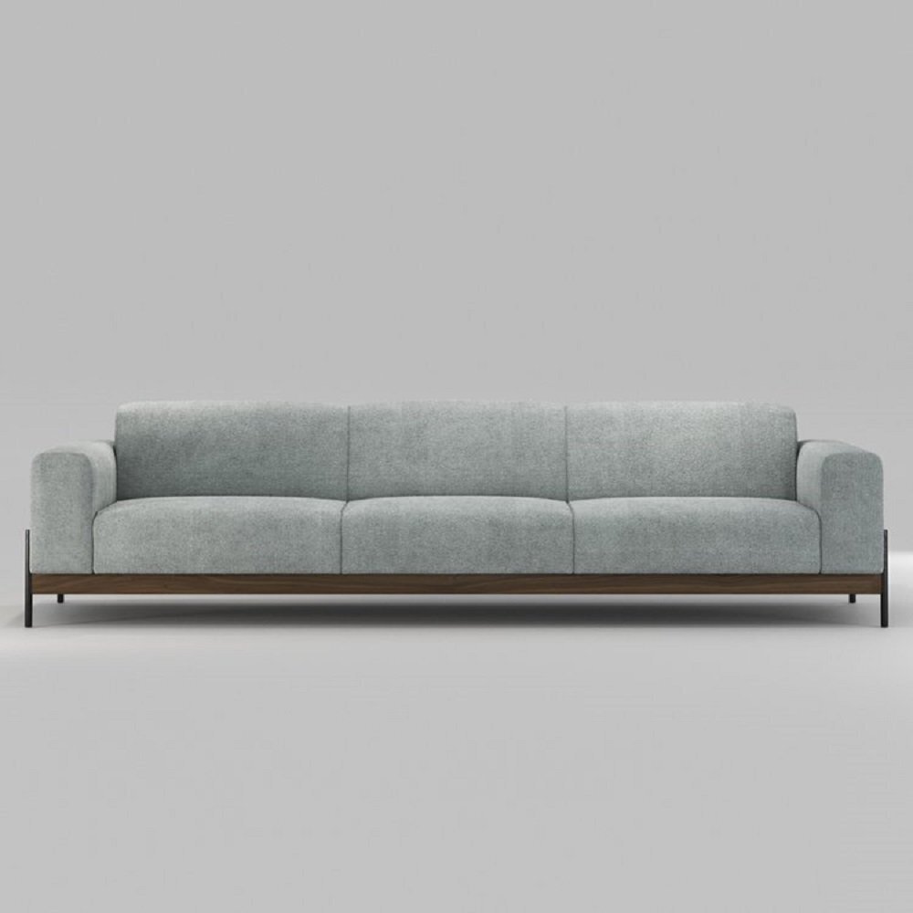 WeWood Bowie Sofa 3 Seater-Natural Walnut-TWDM12048 