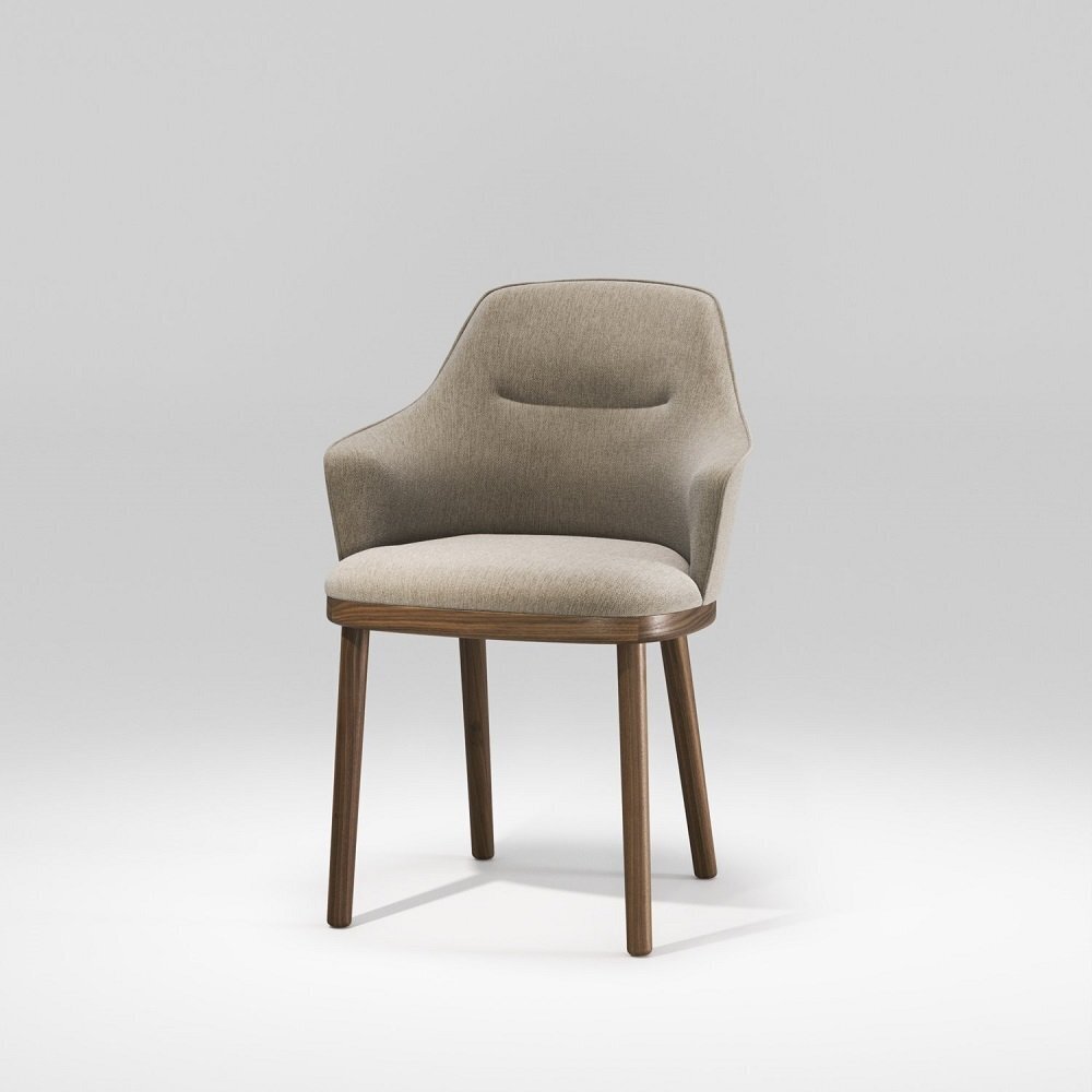WeWood Sartor Wood Armchair - Natural Walnut - TWDM12037