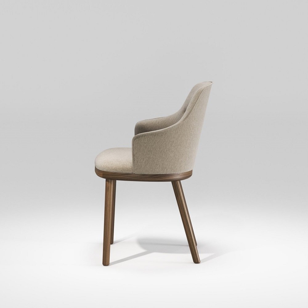 WeWood Sartor Wood Armchair - Natural Walnut - TWDM12037