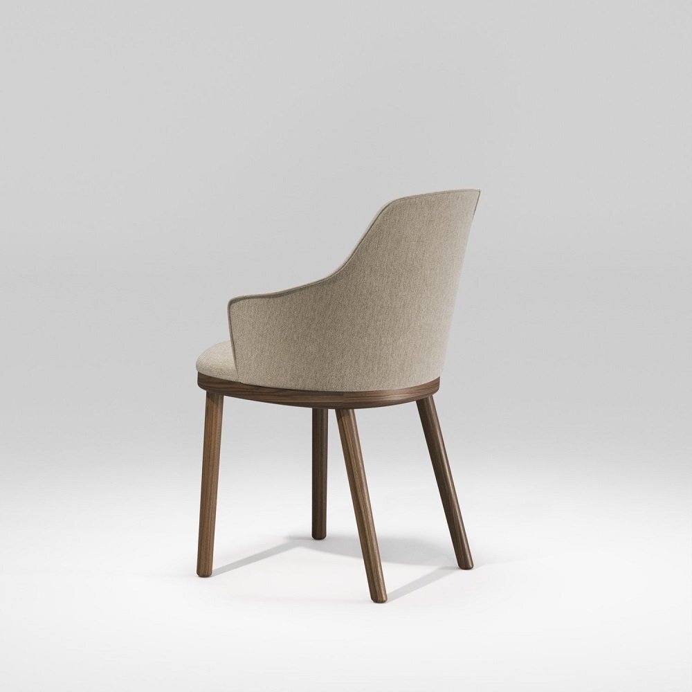 WeWood Sartor Wood Armchair - Natural Walnut - TWDM12037