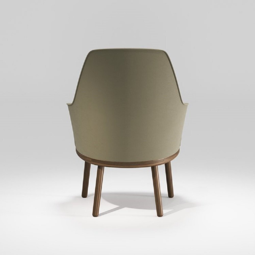 WeWood Sartor Wood Lounge Chair - Walnut TWDM12009