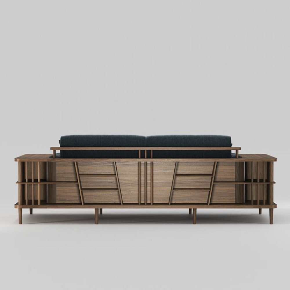 WeWood Scaffold Sofa Walnut- TWDM12095