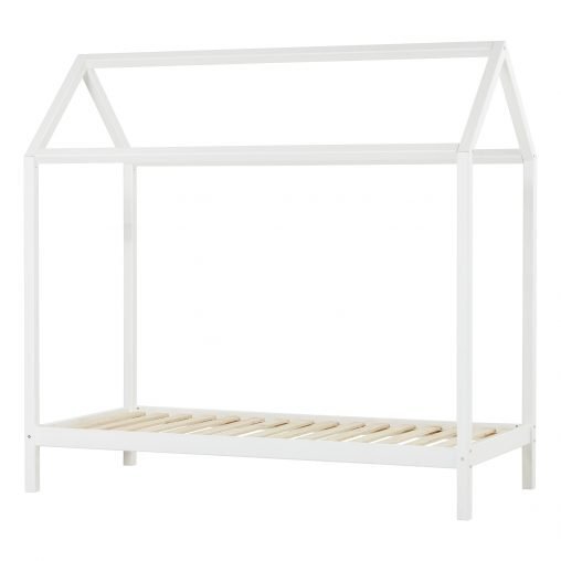 Hoppekids Basic Hausbett 90×200 Cm - Weiss