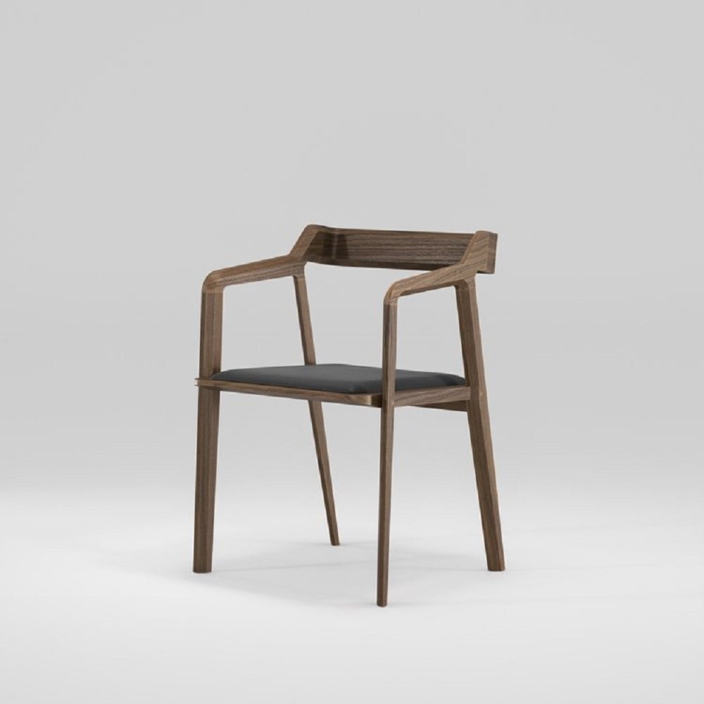 WeWood Kundera Armstuhl, Walnut - TWDM12073