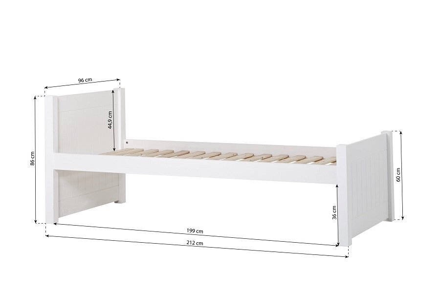 Hoppekids NOAH DELUXE Junior-Bett - White