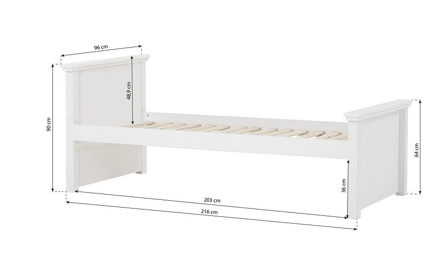 Hoppekids MAJA DELUXE Junior Bett - White