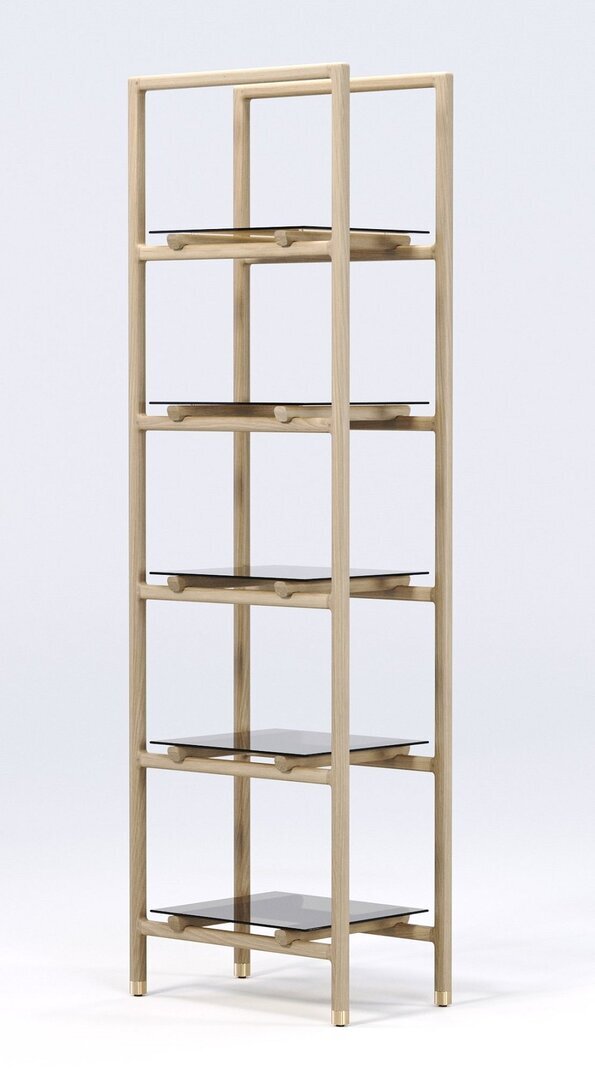 Wewood Float-Bücherregal-Oak Small-B67 x H217 x T44