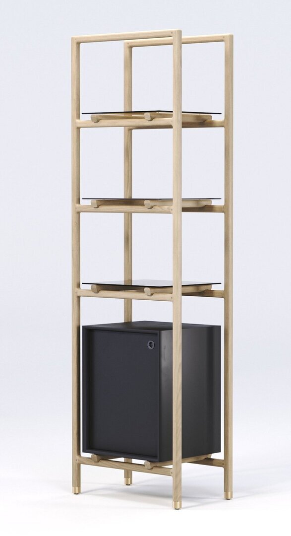 Wewood Float-Bücherregal-Oak / Cabinet Small-B48.65 x H67.65 x T44