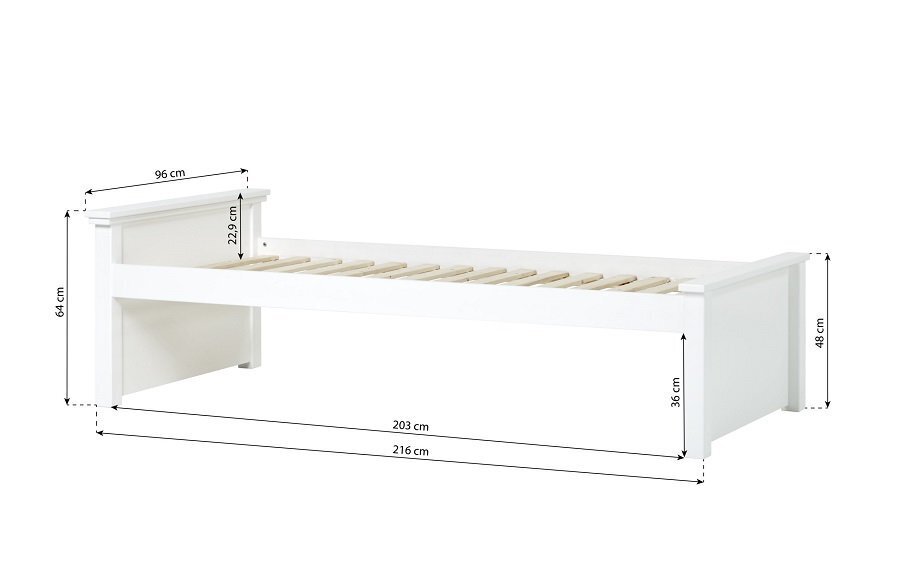 Hoppekids MAJA DELUXE Junior Bett - White