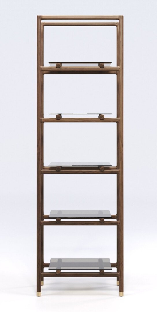Wewood Float-Bücherregal-Walnut Small-B67 x H217 x T44
