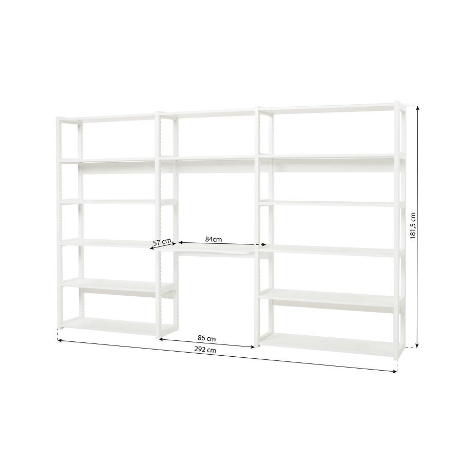 Hoppekids STOREY bookshelf with 3 sections - 100 x 80 x 100 cm