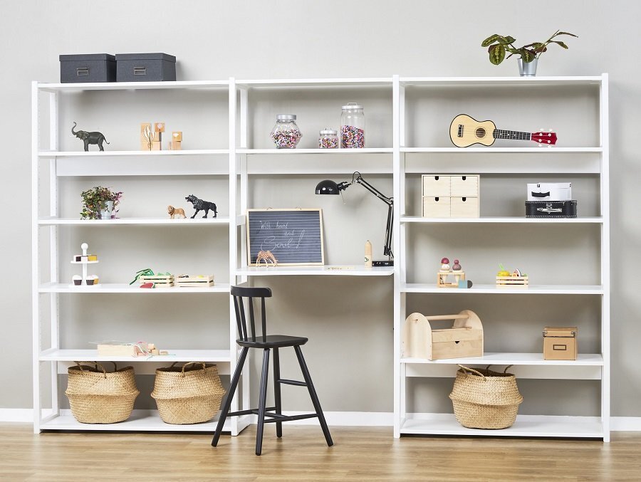 Hoppekids STOREY bookshelf with 3 sections