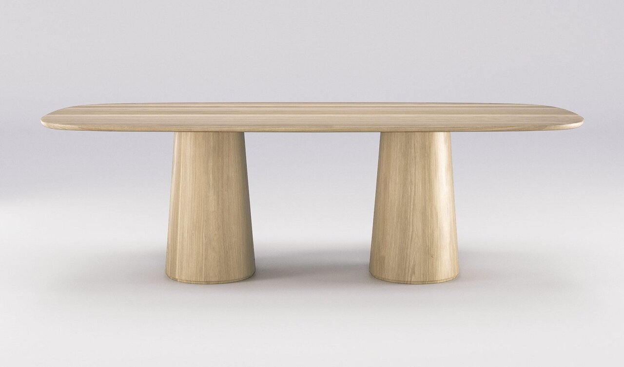 Wewood Amos-Esstisch-Oak-B180 x H75 x T100