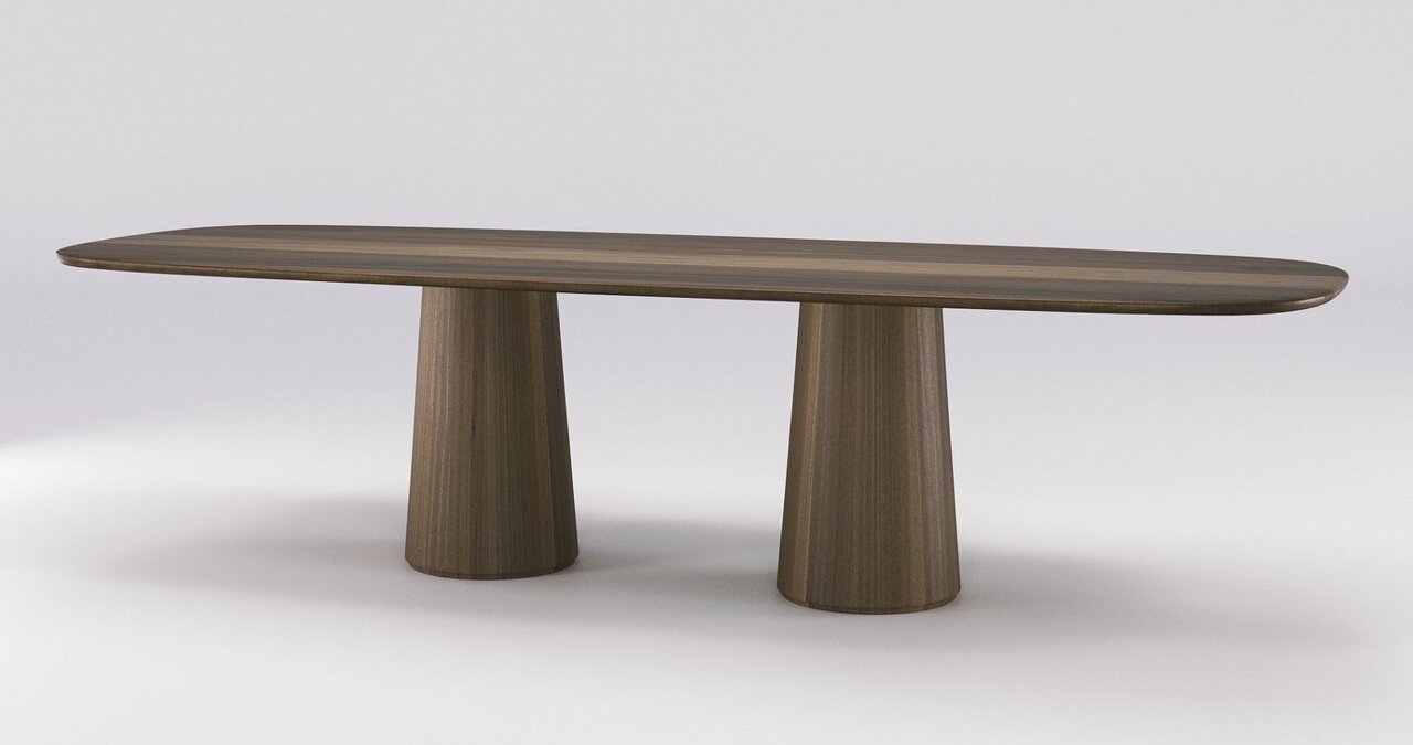 Wewood Amos-Esstisch-Walnut-B240 x H75 x T110