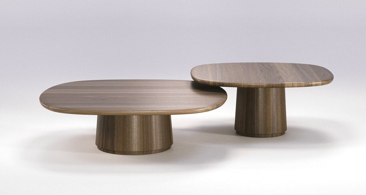 Wewood Amos-Couchtisch-Walnuss