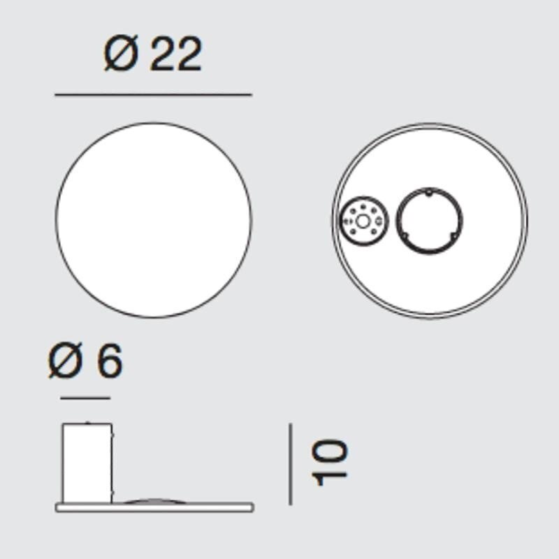 Rotaliana Collide H0 LED Wand-/Deckenleuchte
