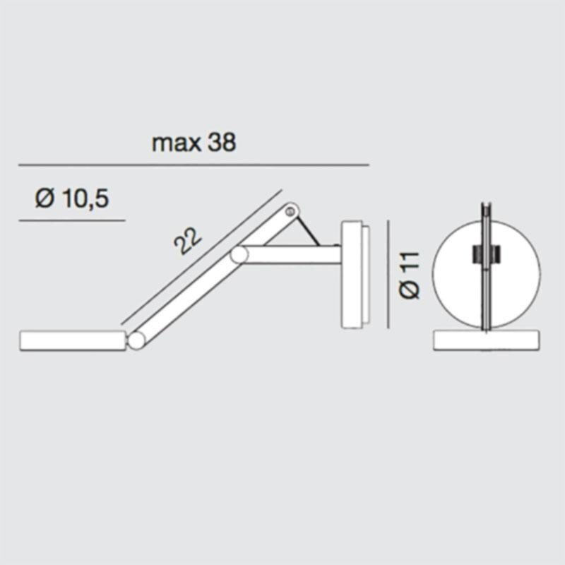 Rotaliana String W0 LED Wandleuchte