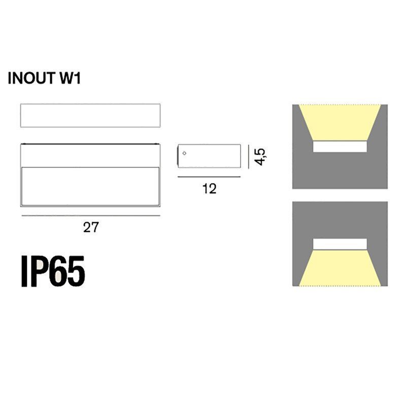 Rotaliana Inout Outdoor W2 LED Wandleuchte