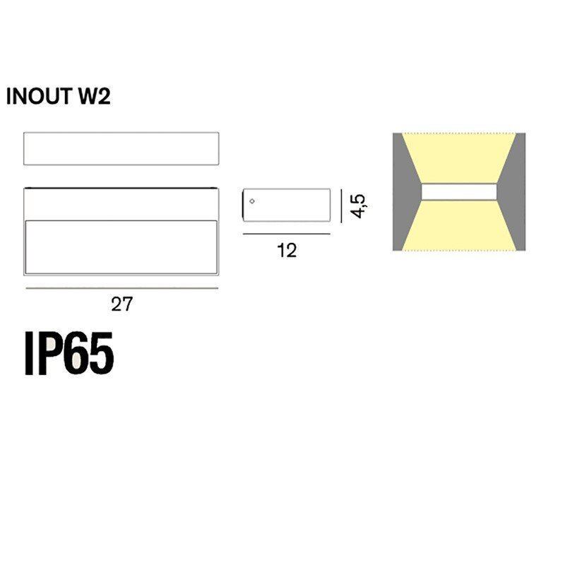 Rotaliana Inout Outdoor W2 LED Wandleuchte