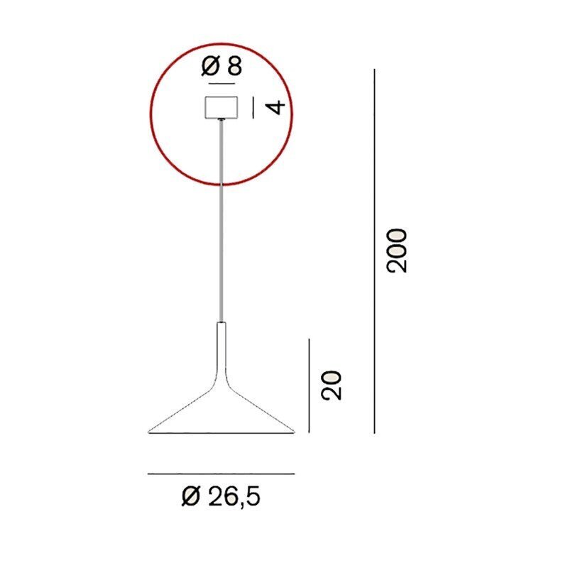 Rotaliana Dry H3 LED Pendelleuchte