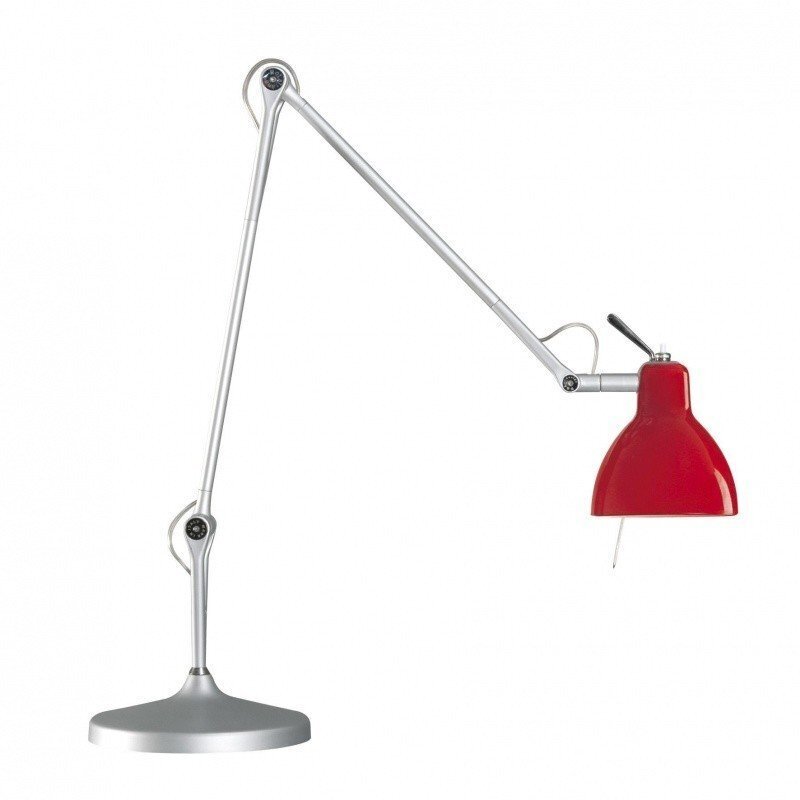 Rotaliana Luxy T2 Tischleuchte - rot / glänzend / Gestell silber