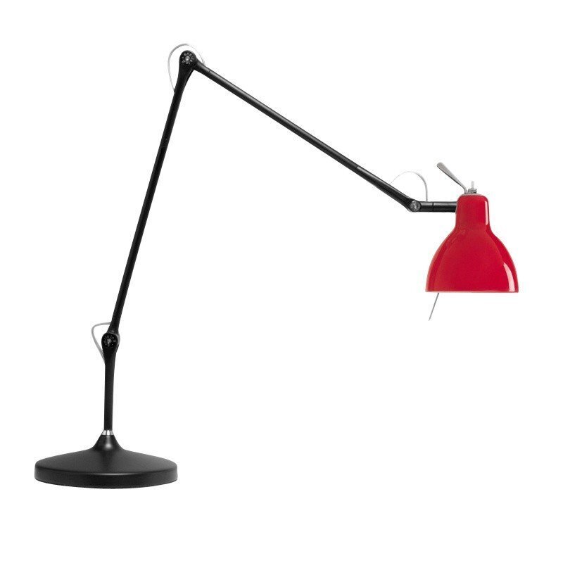 Rotaliana Luxy T2 Tischleuchte - rot / glänzend / Gestell schwarz