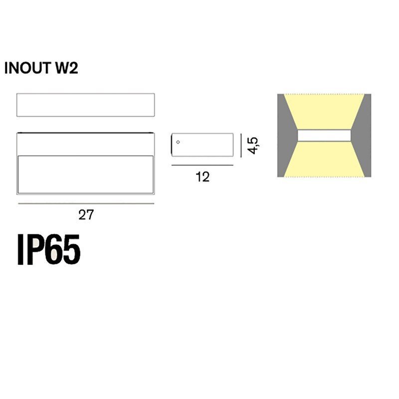 Rotaliana Inout Indoor W2 LED Wandleuchte