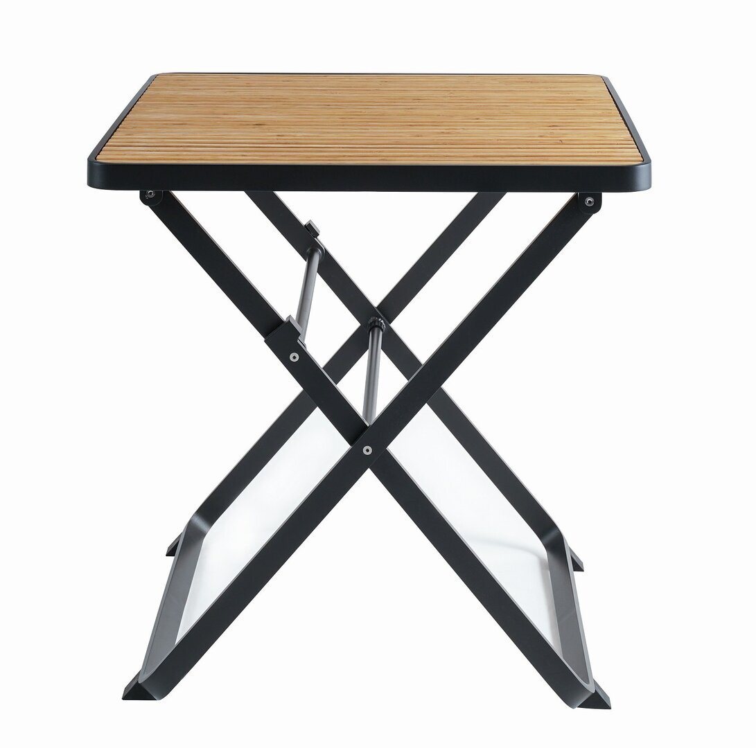 Mindo 121 Foldable Table 75x75cm - Klapptisch - Bamboo - Dark Grey