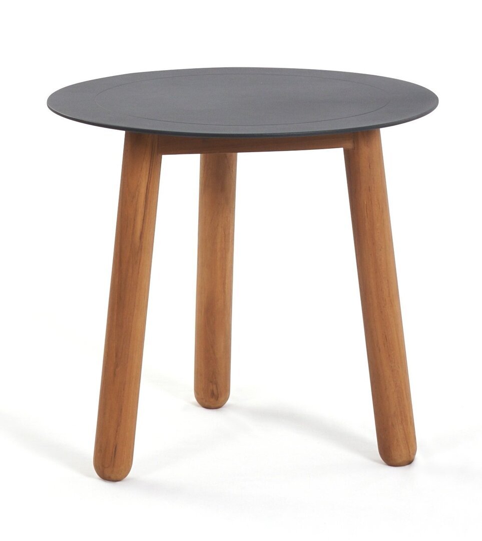 Mindo 118 Side Table - Beistelltisch - Teak - Dark Grey