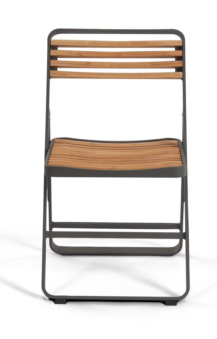 Mindo 121 Foldable Dining chair - Klappstuhl - Bamboo - Dark Grey